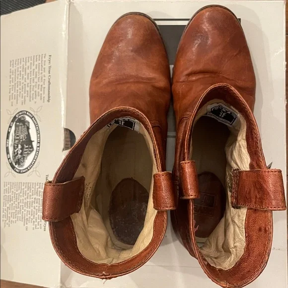 Frye Cognac Leather Anna shortie - Picture 6 of 6